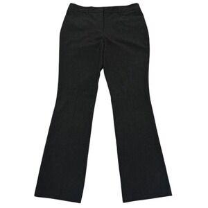 Dalia Women's Heathered Charcoal Gray Straight‎ Leg Dress Pants Size 10